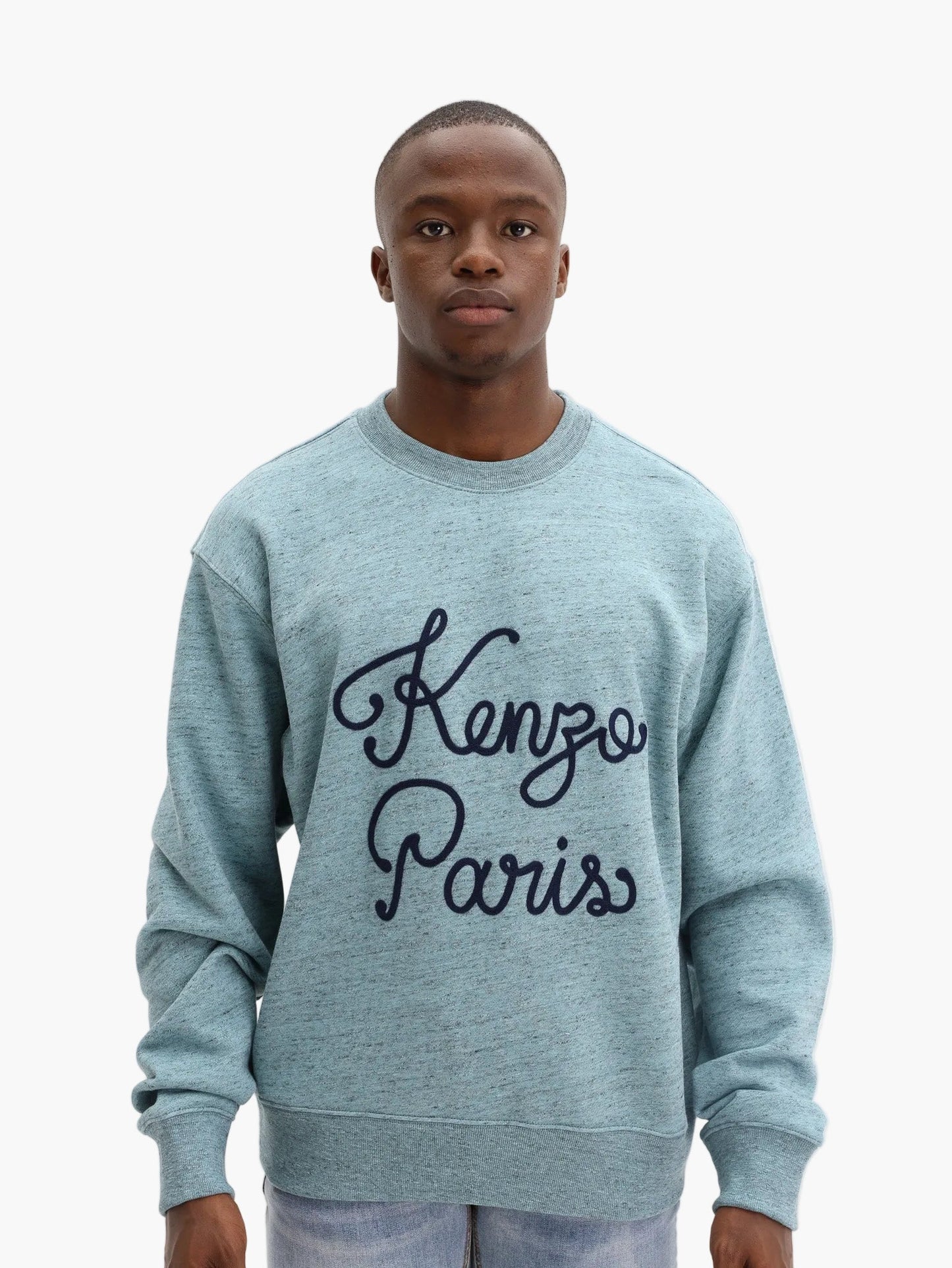 Kenzo Sweater Logo Turquoise
