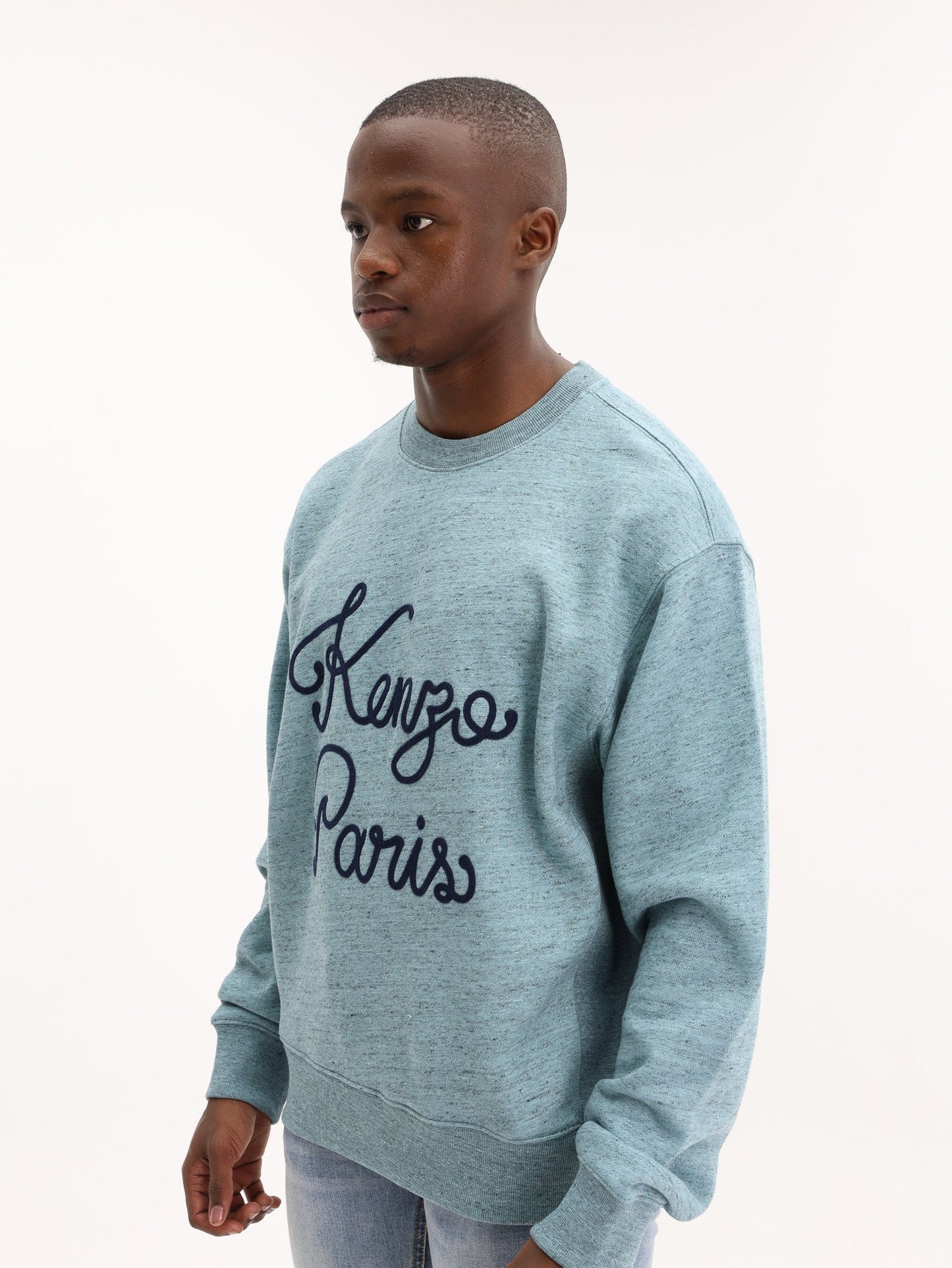 Kenzo Sweater Logo Turquoise
