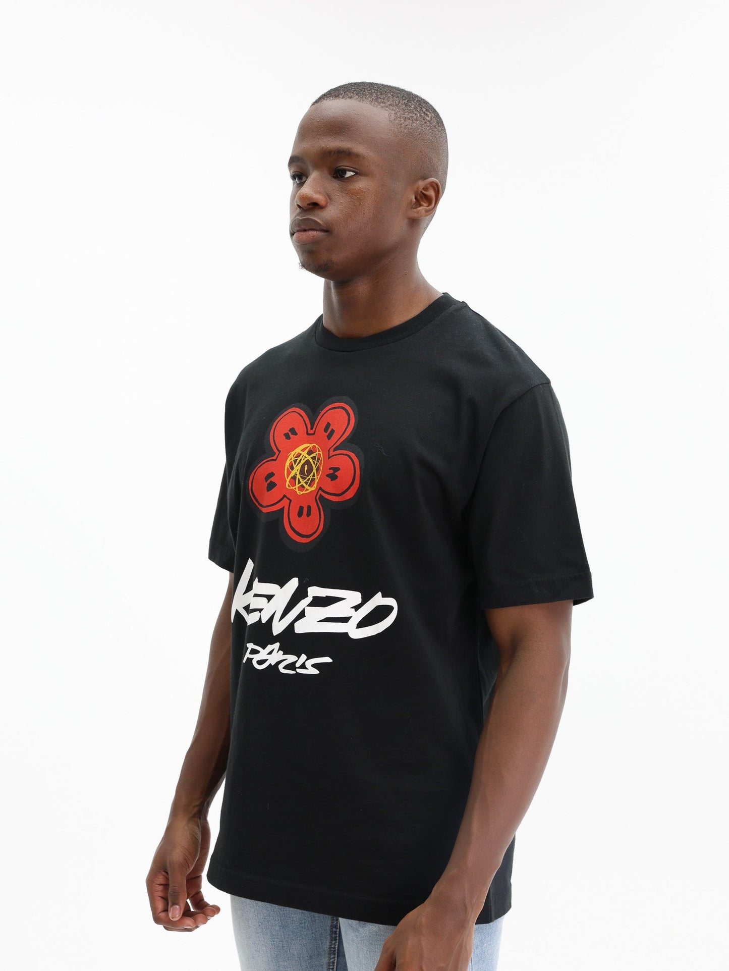 Kenzo T-Shirt Boke Flower Logo Black