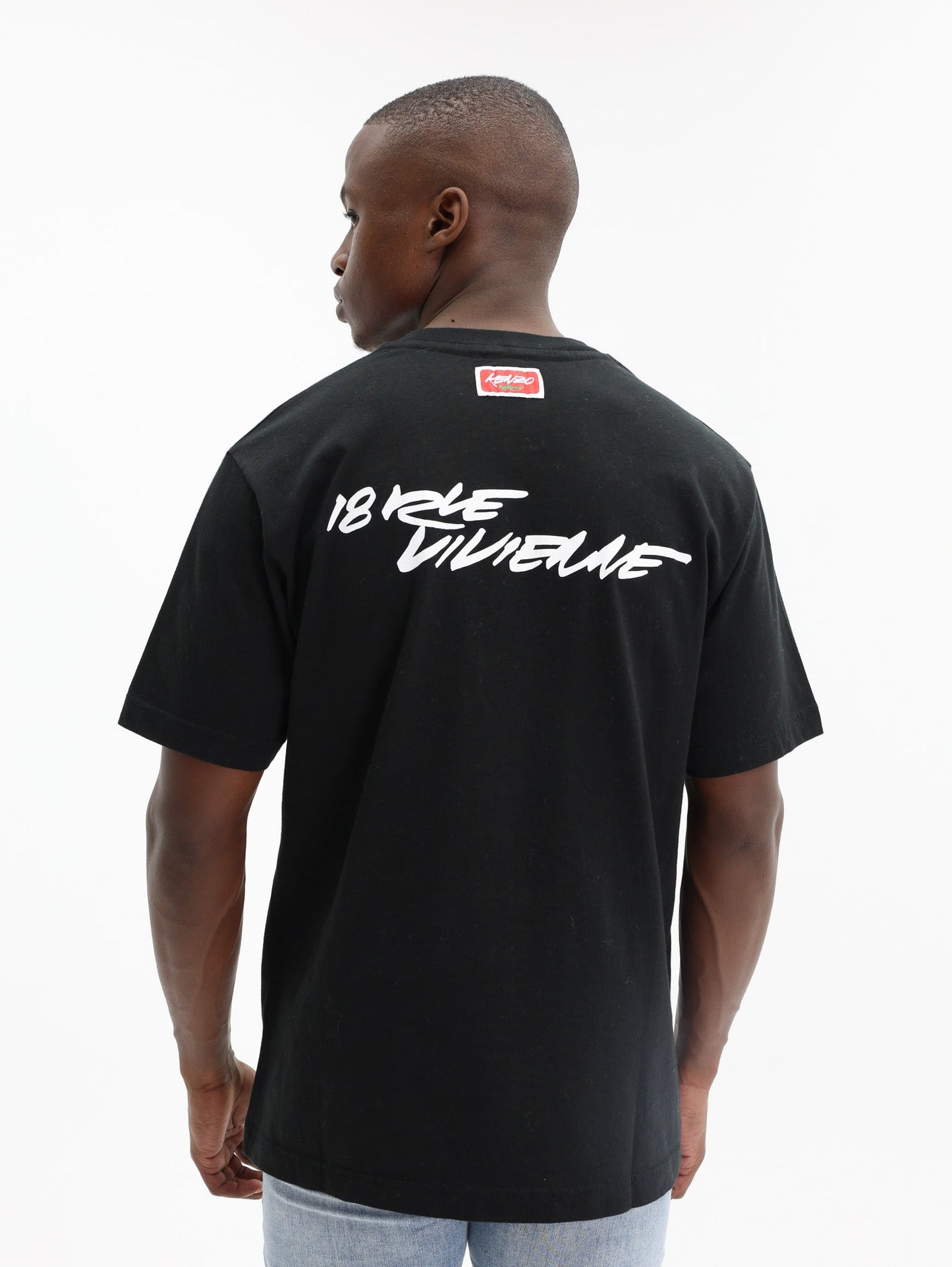 Kenzo T-Shirt Boke Flower Logo Black