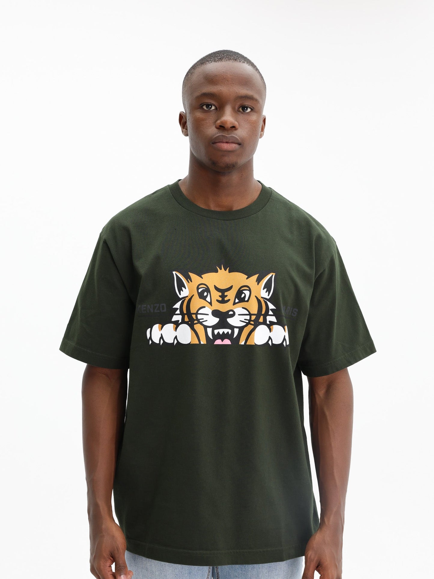Kenzo T-Shirt Tiger Dark Khaki