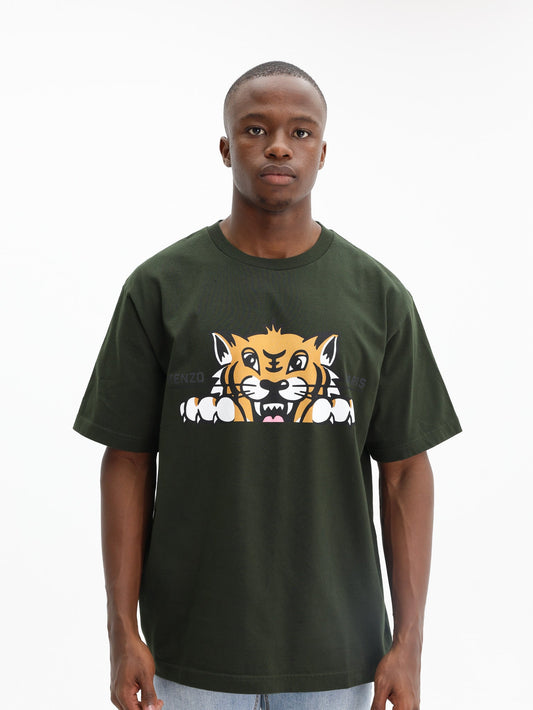 Kenzo T-Shirt Tiger Dark Khaki