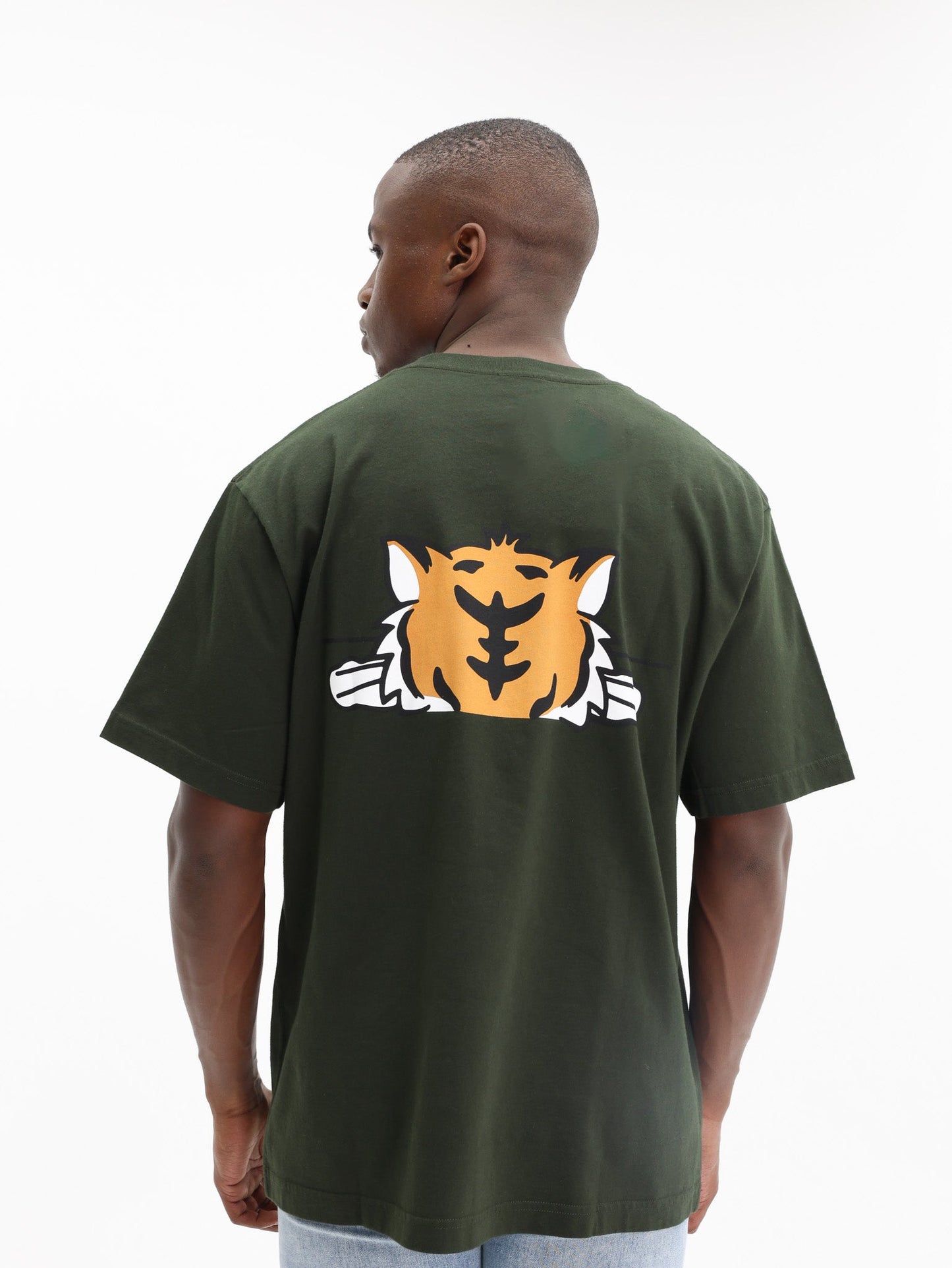 Kenzo T-Shirt Tiger Dark Khaki