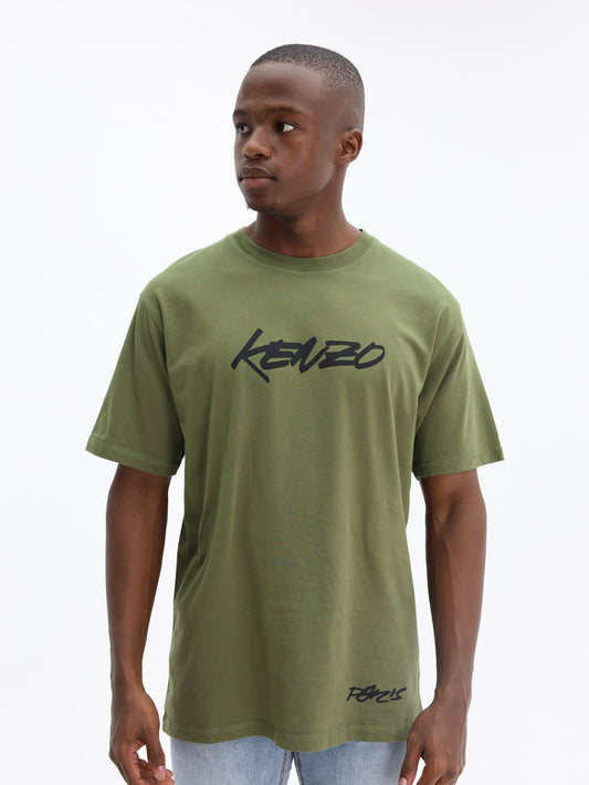 Kenzo T-Shirt Logo Khaki