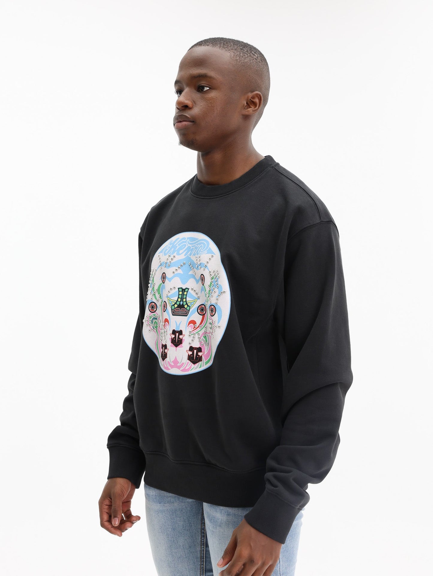 Kenzo Sweater Graphic Print Black