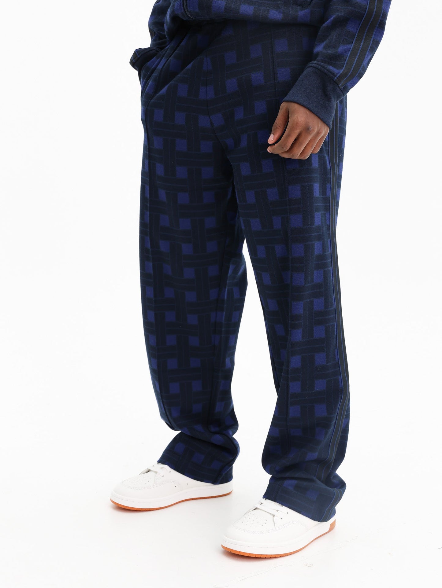 Kenzo Pants Checkered Blue-Black
