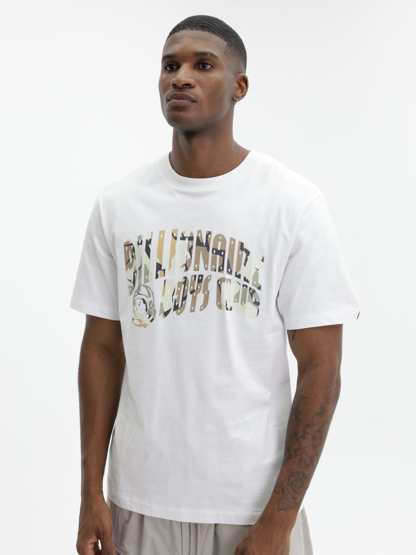 Billionaire Boys Club T-Shirt Camo Arch Logo White