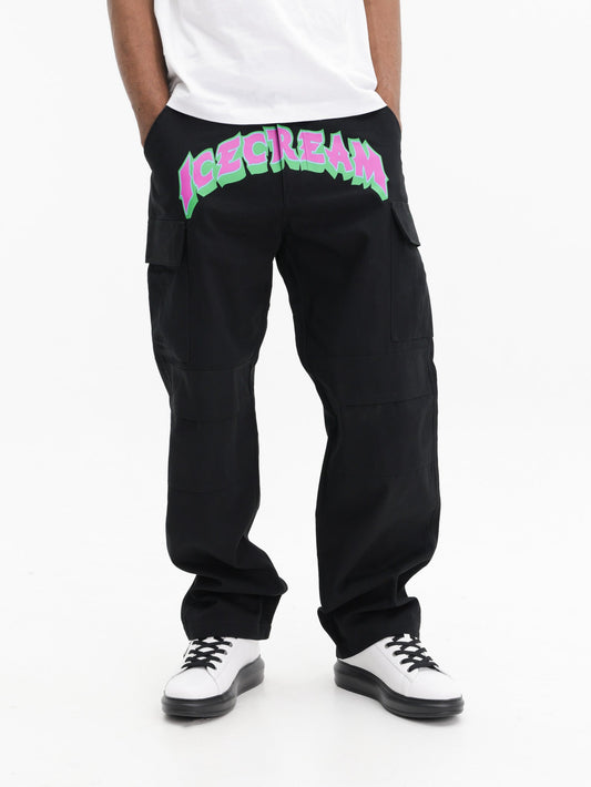 Ice-cream Pants Ic Print Logo Black