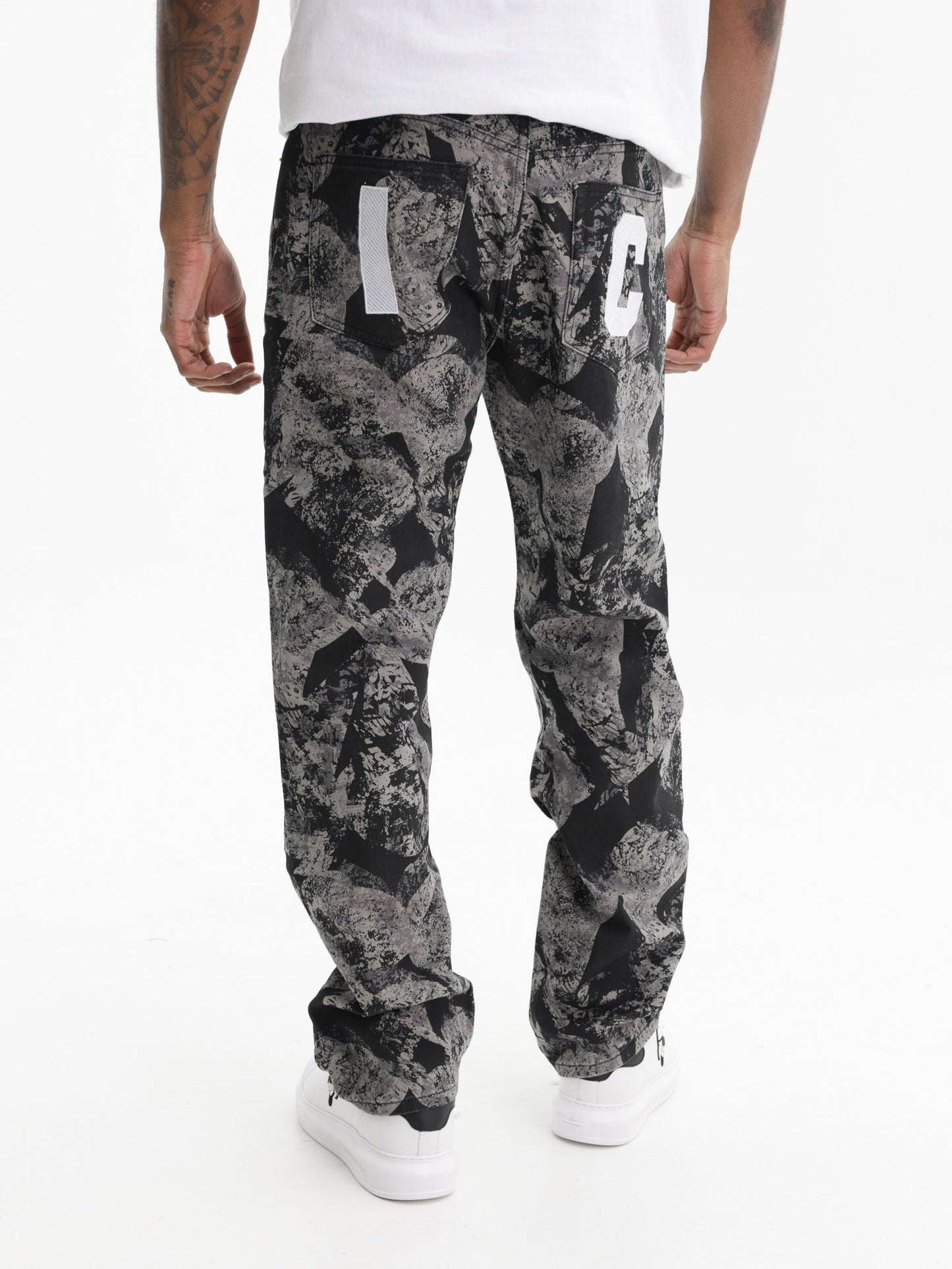 Ice-cream Pants Camo Black Wash Grey