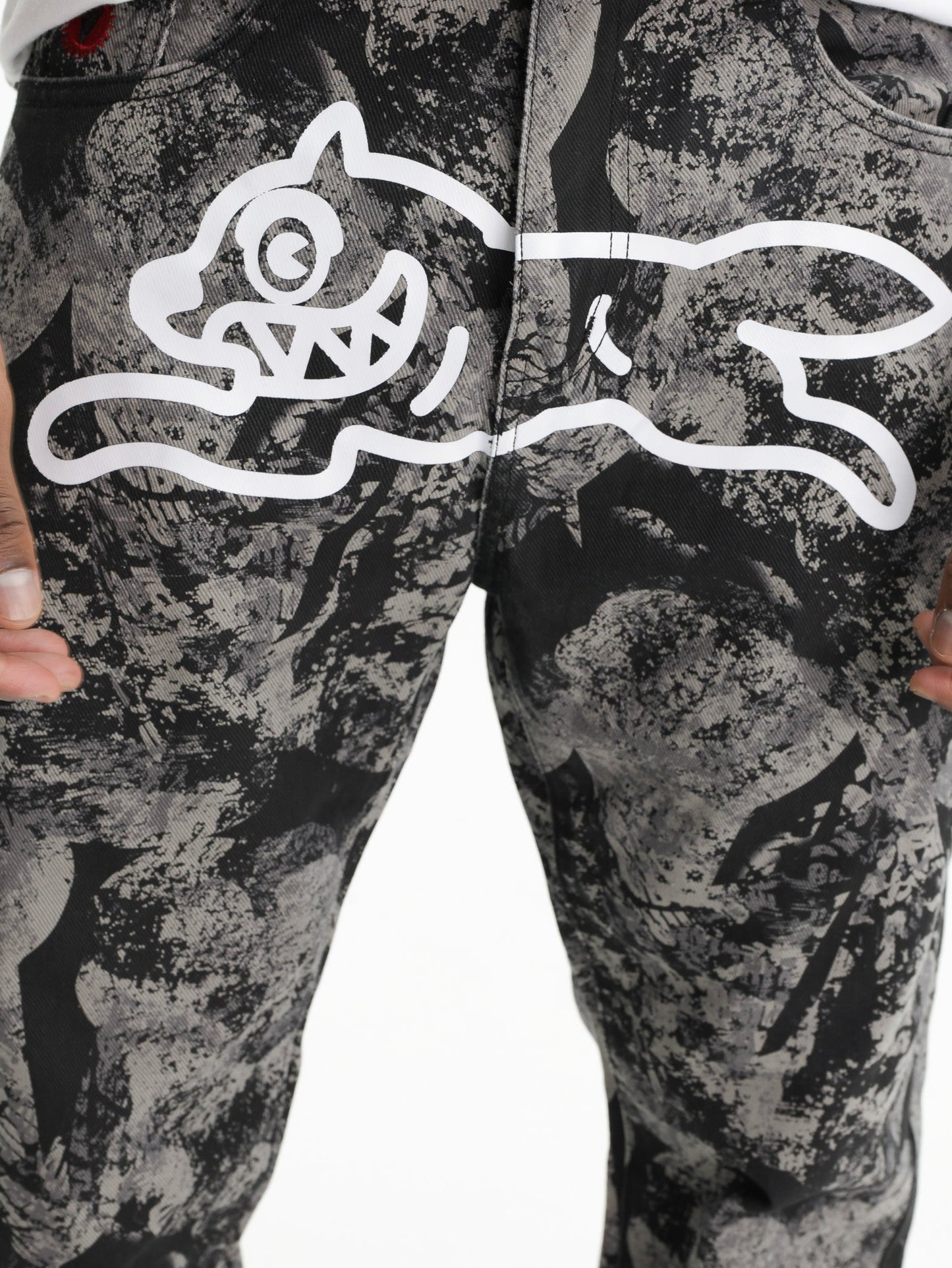 Ice-cream Pants Camo Black Wash Grey