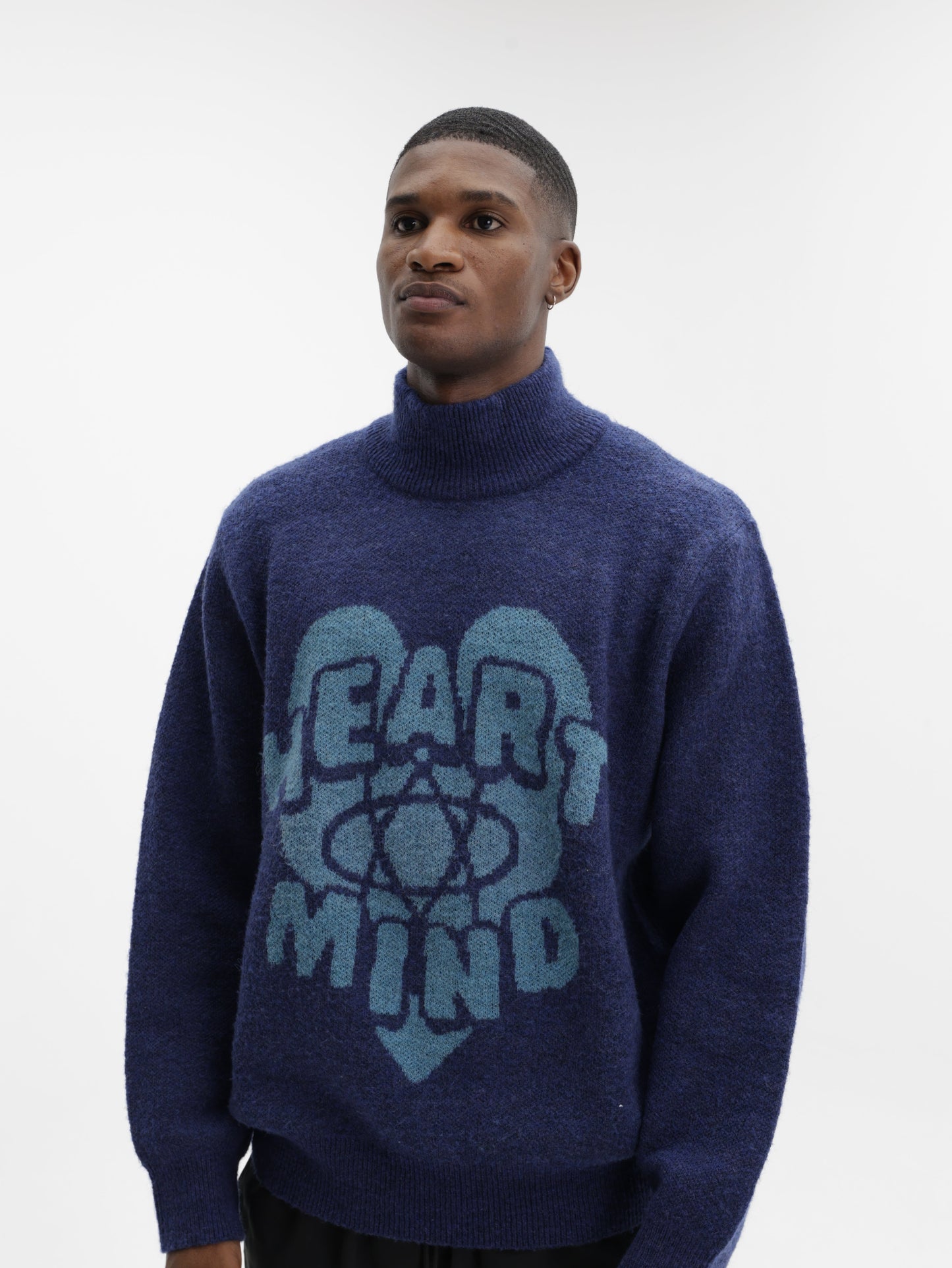 Billionaire Boys Club Sweater Heart Mind Knitted Navy