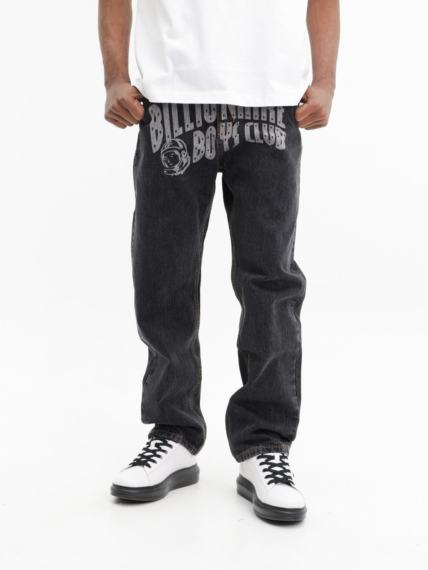 Billionaire Boys Club Pants Faded Arch Logo Black