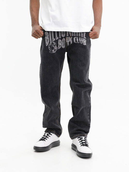 Billionaire Boys Club Pants Faded Arch Logo Black