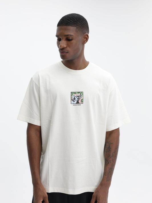 Kenzo T-Shirt Gots Jungle Ecru