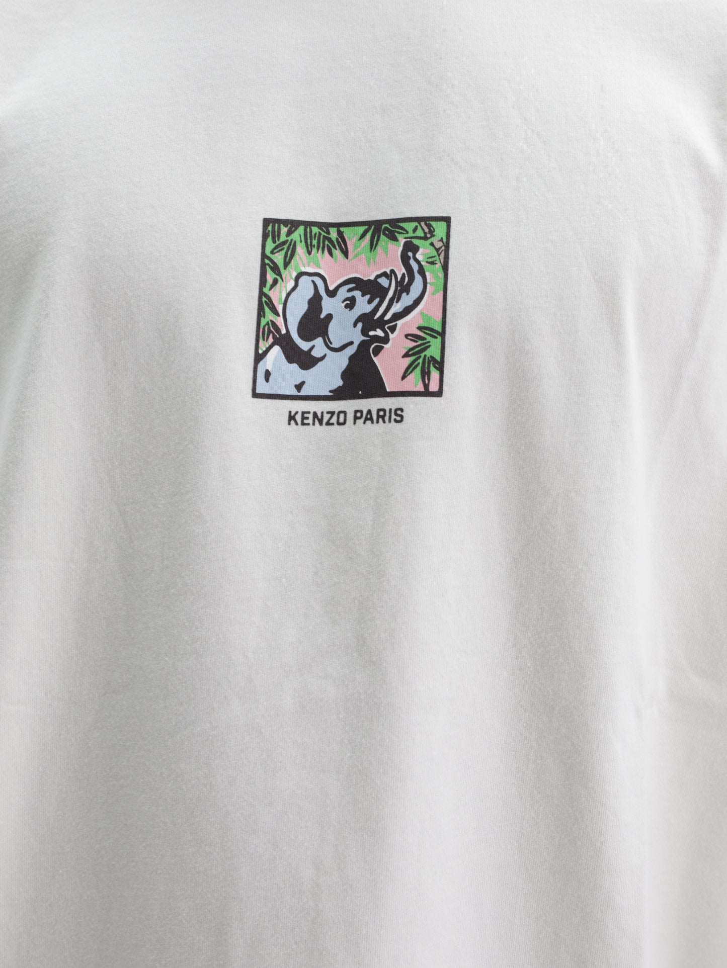 Kenzo T-Shirt Gots Jungle Ecru