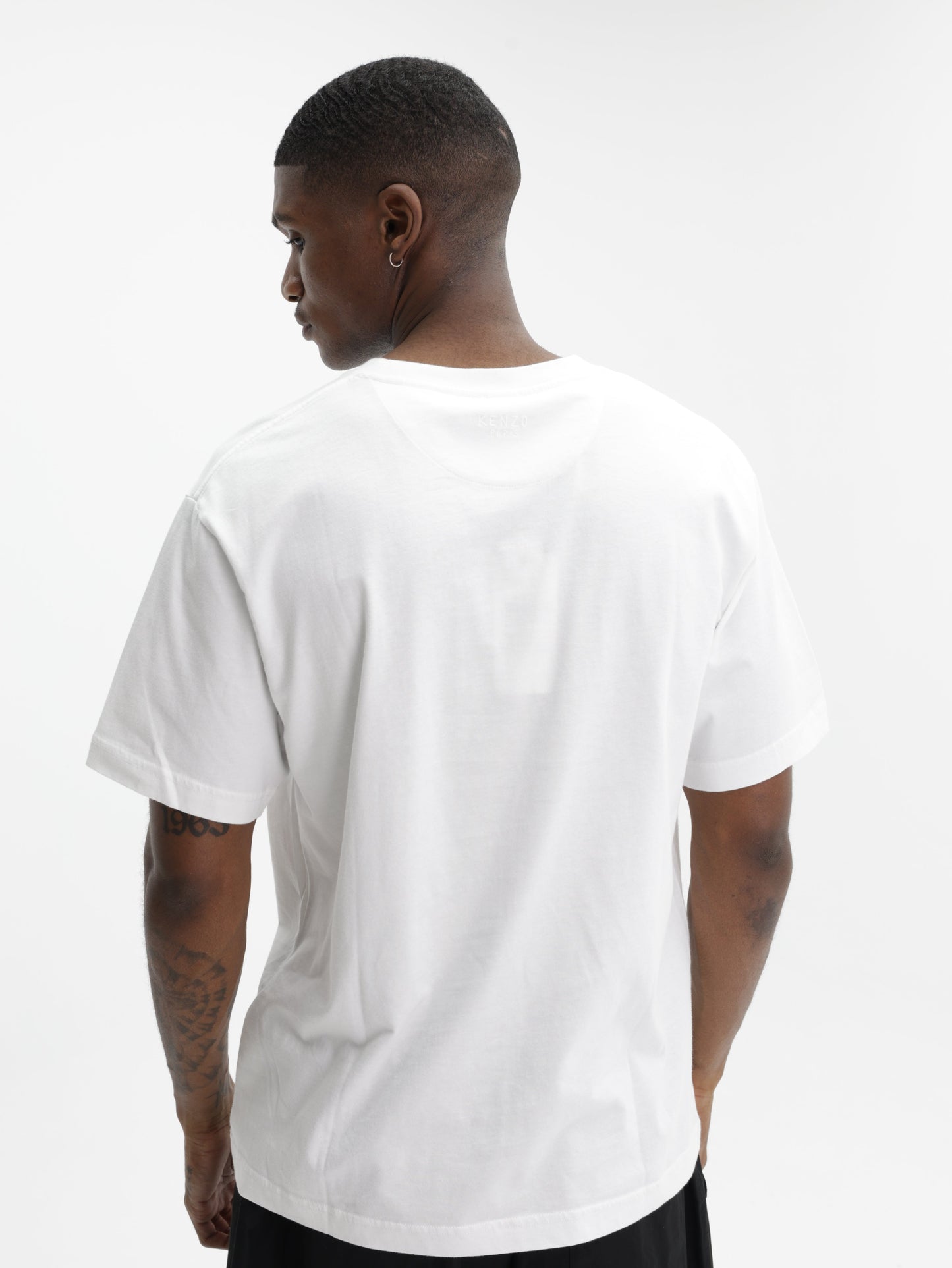 Kenzo T-Shirt Snake Gold-White