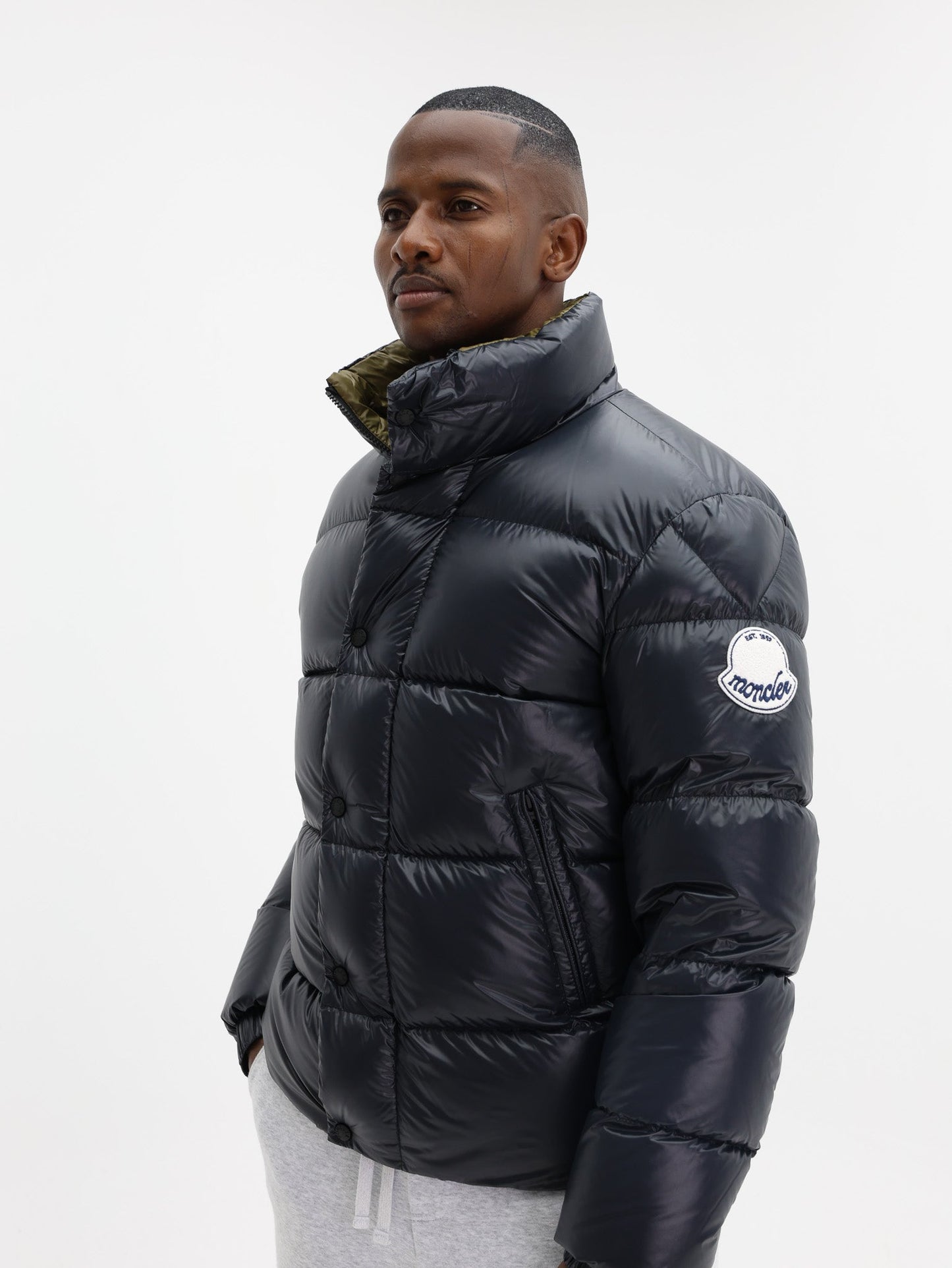 Moncler Jacket Tripiti Puffer Logo Black