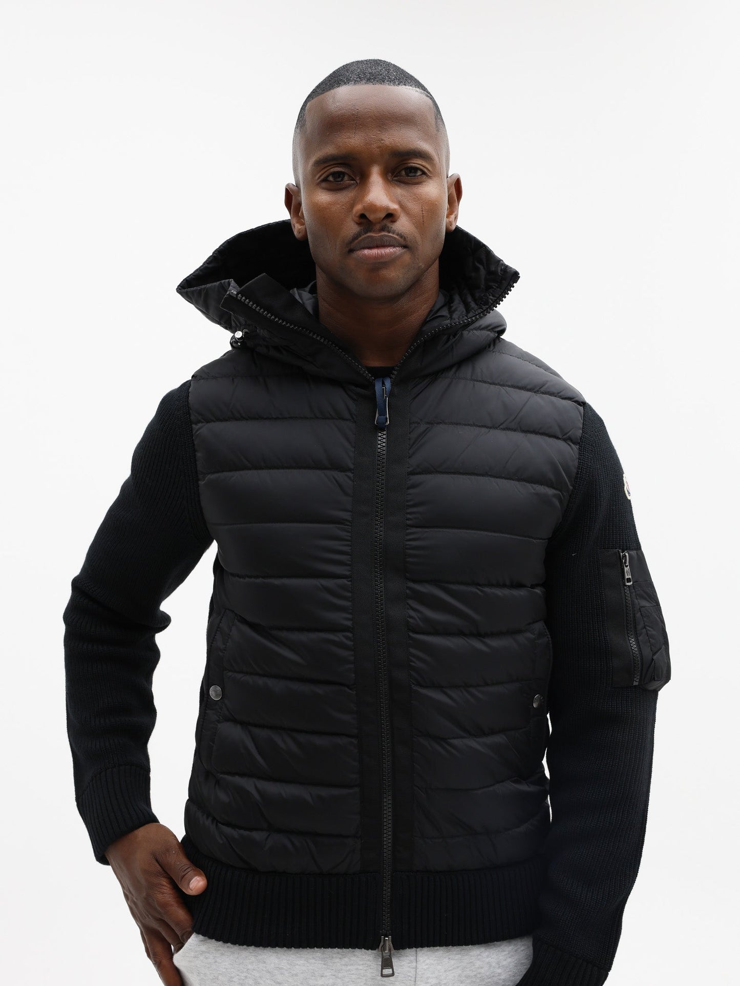Moncler Cardigan Tricot Black
