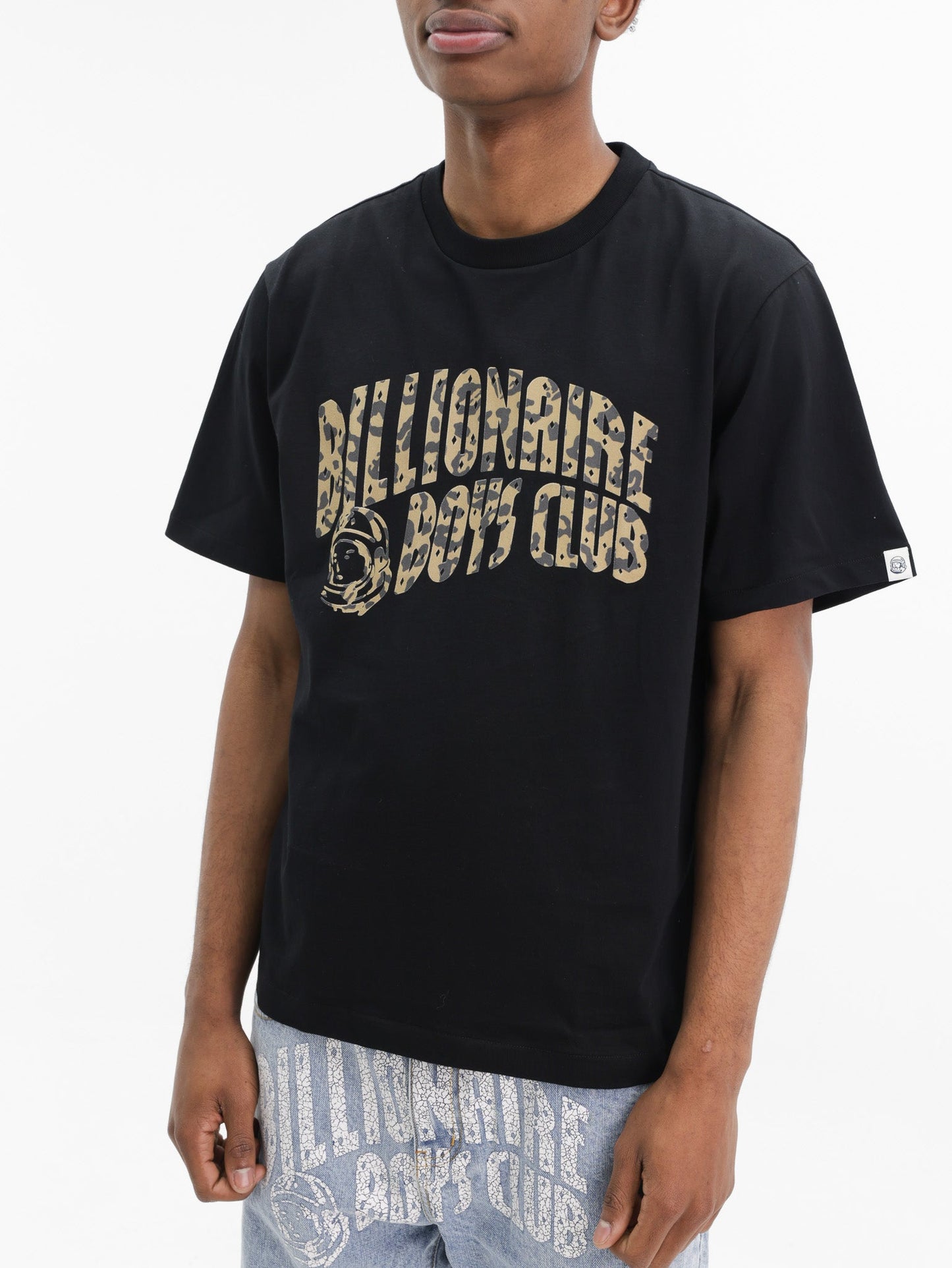 Billionaire Boys Club T-Shirt Leopard Print Arch Black