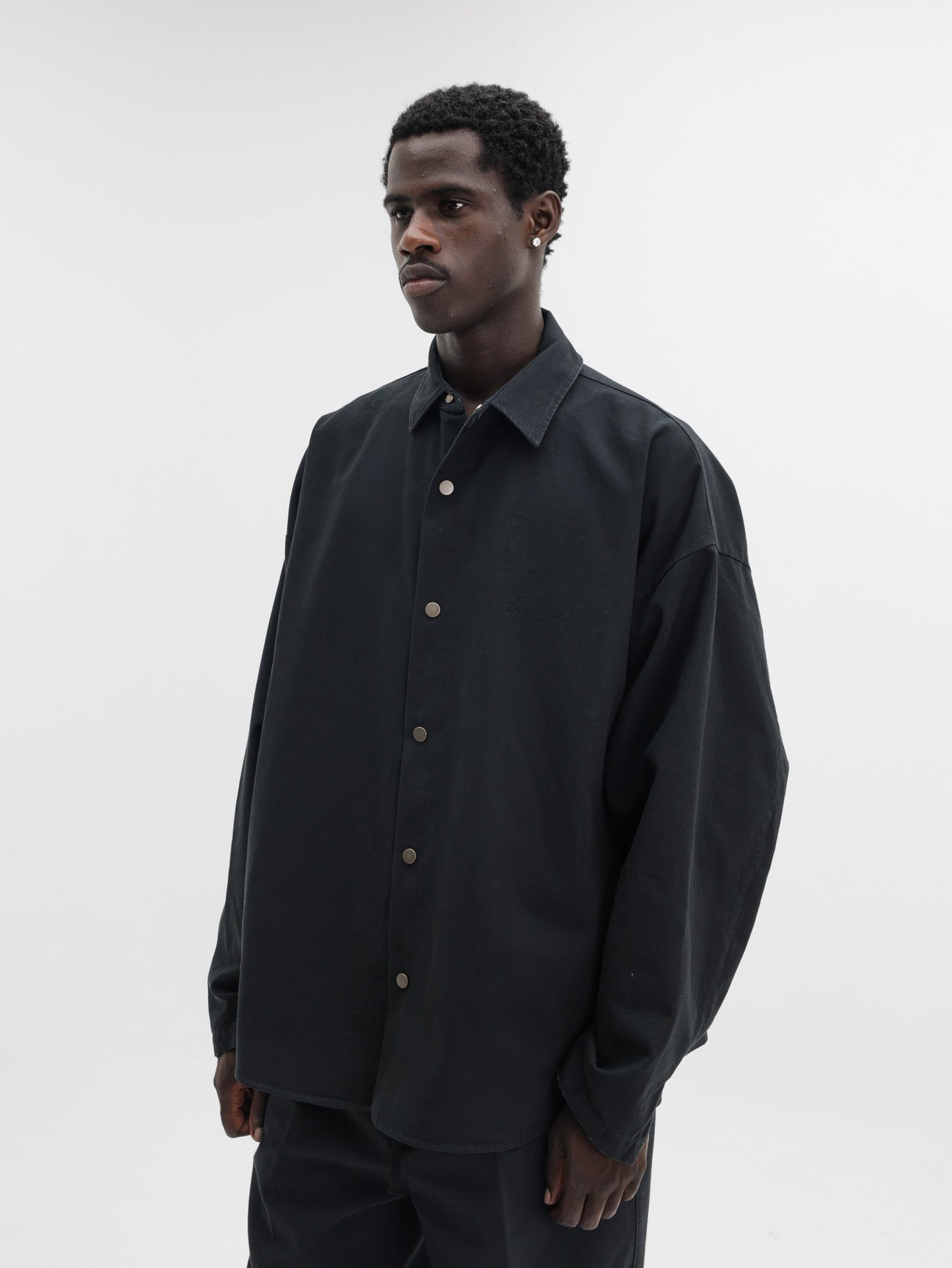 Fear of God Overshirt  Essentials Canvas Black