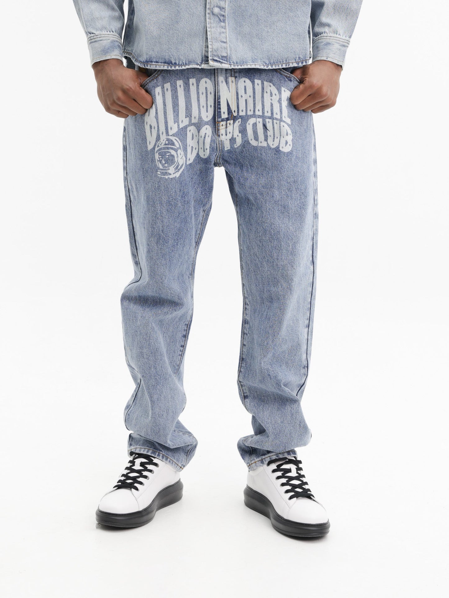 Billionaire Boys Club Jeans Arch Logo Denim Light Wash