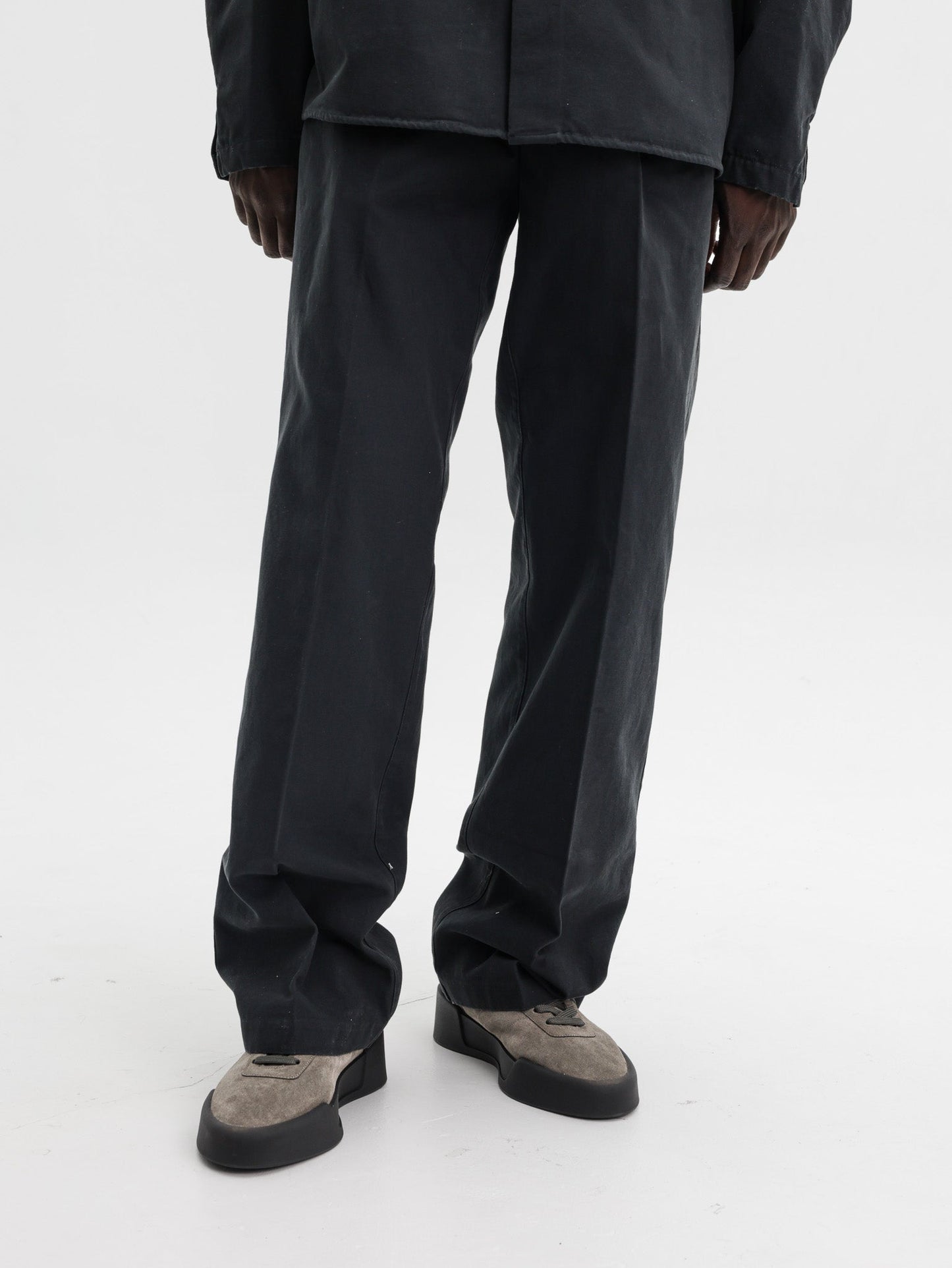 Fear Of God Pants Essentials Canvas Pleat Front Black