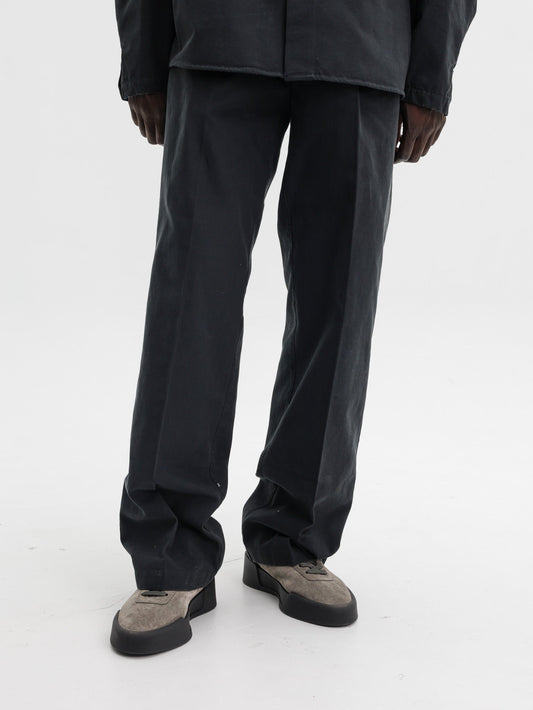 Fear Of God Pants Essentials Canvas Pleat Front Black