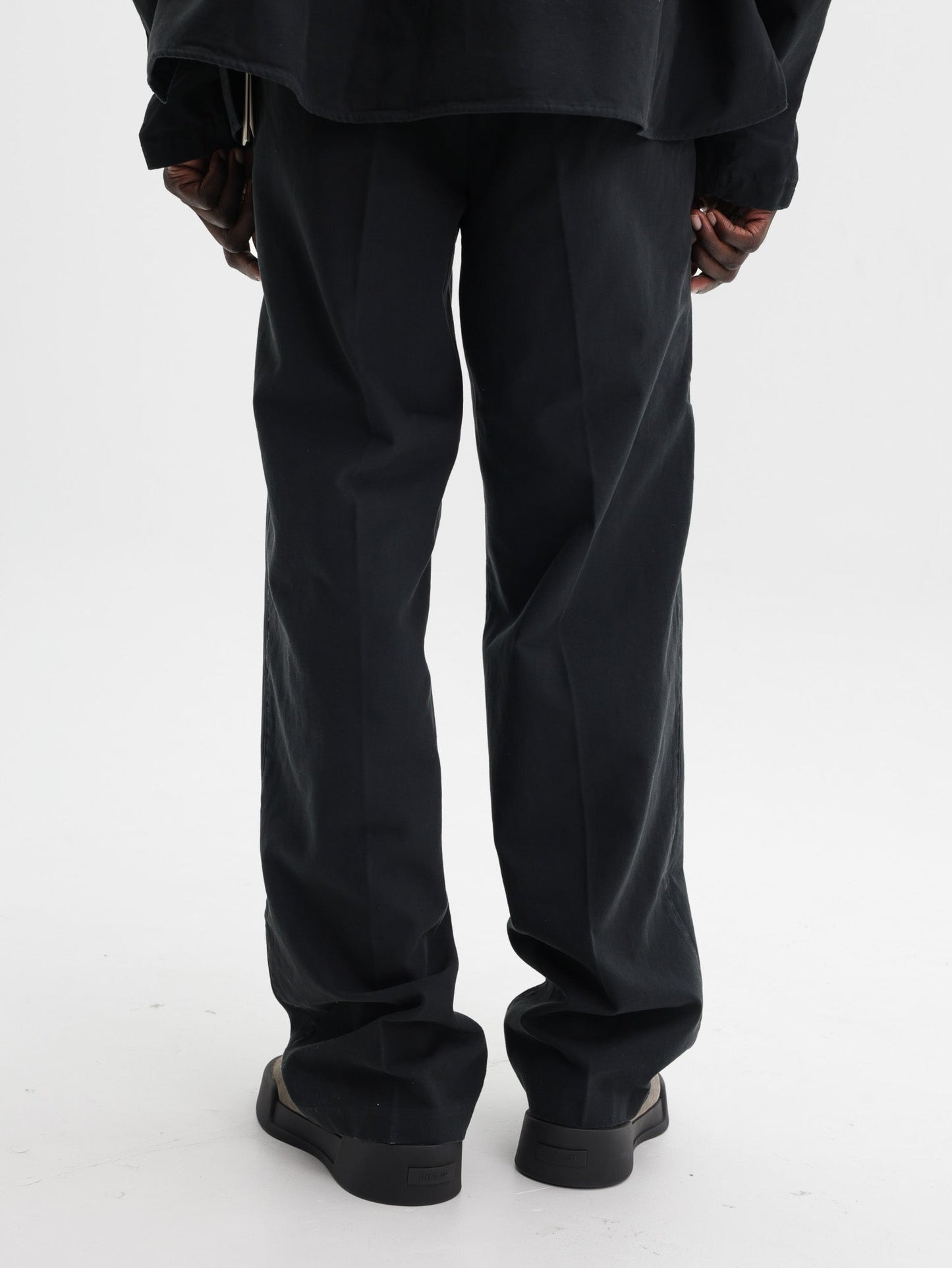 Fear Of God Pants Essentials Canvas Pleat Front Black