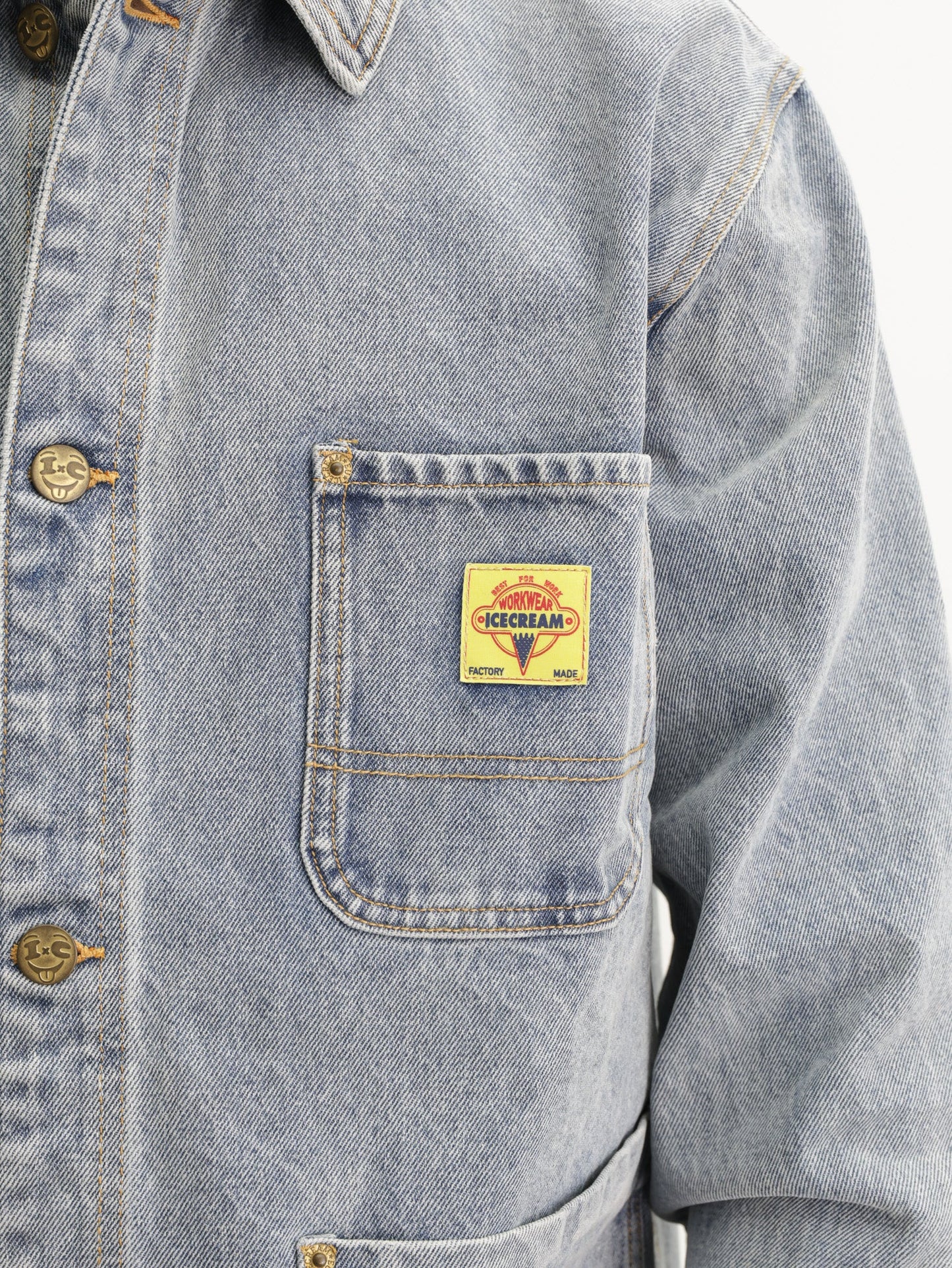 Ice-cream Jacket Cones & Bones Denim Light Wash