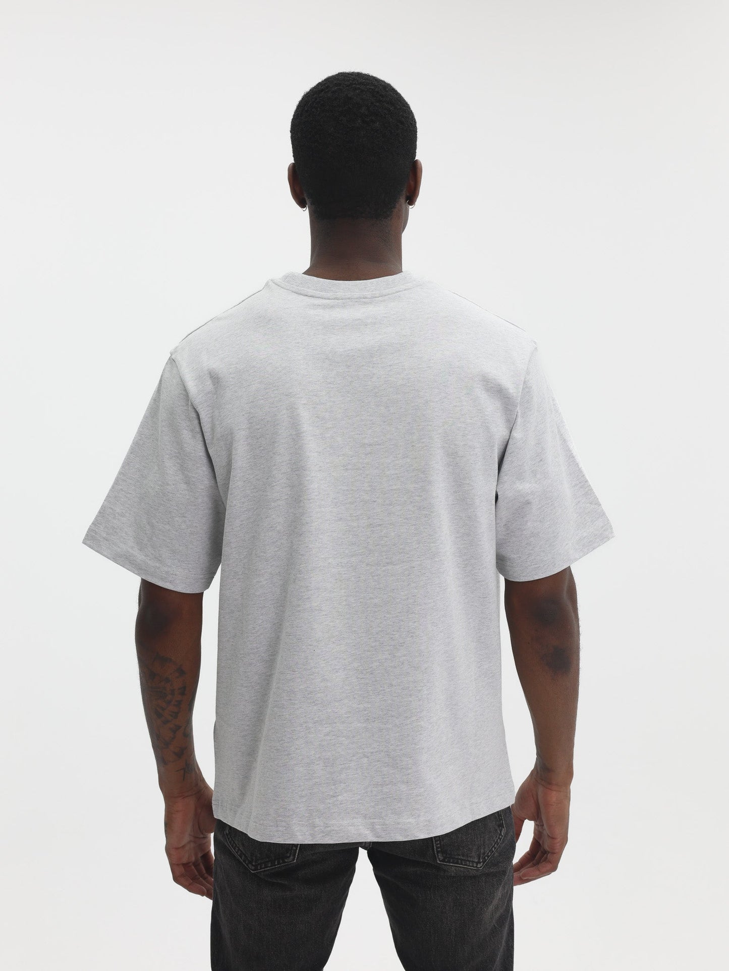 Casablanca T-Shirt PVC Patch Oversized Grey