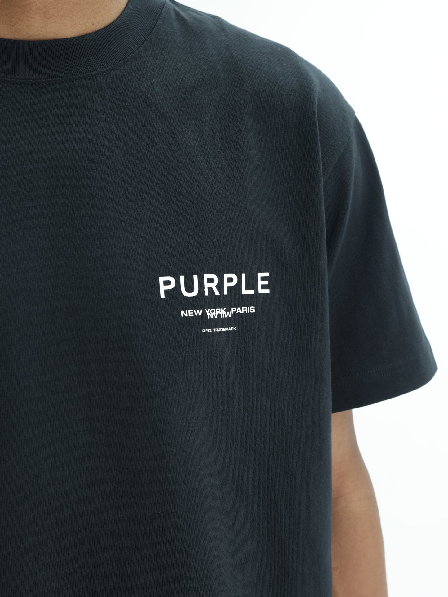 Purple T-Shirt Hwt  Black