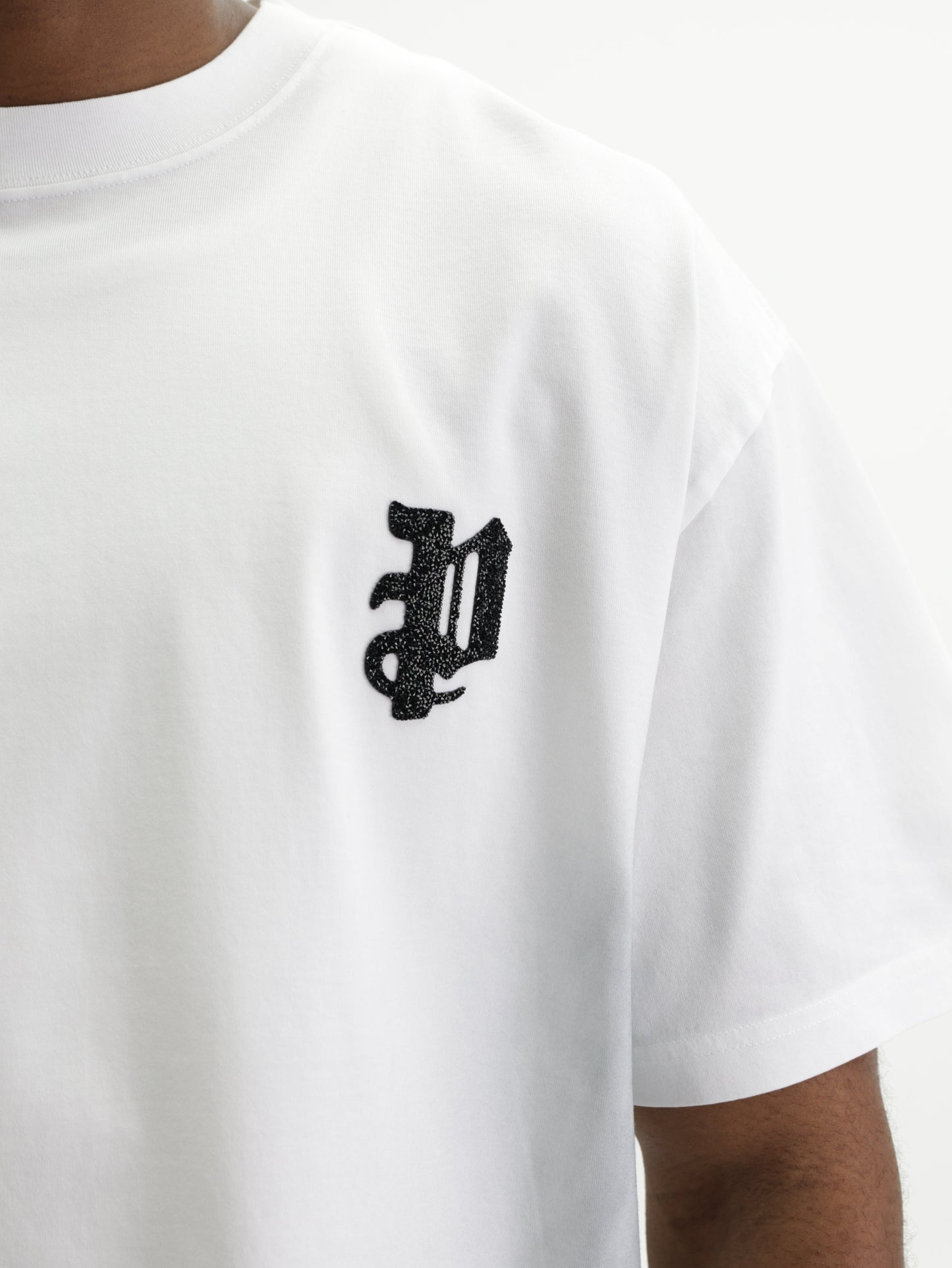Purple T-Shirt Merc Oversized  White