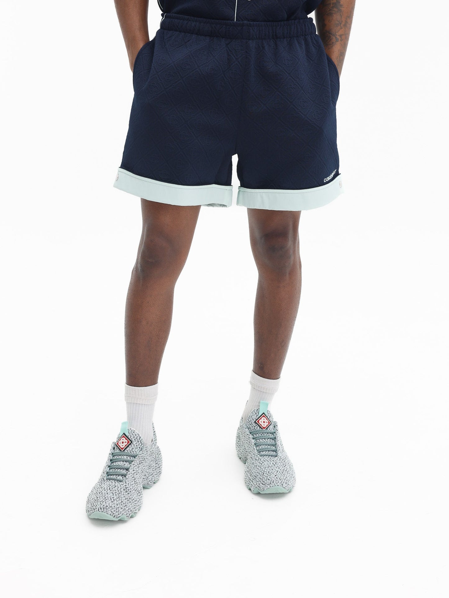 Casablanca Shorts Jacquard Navy