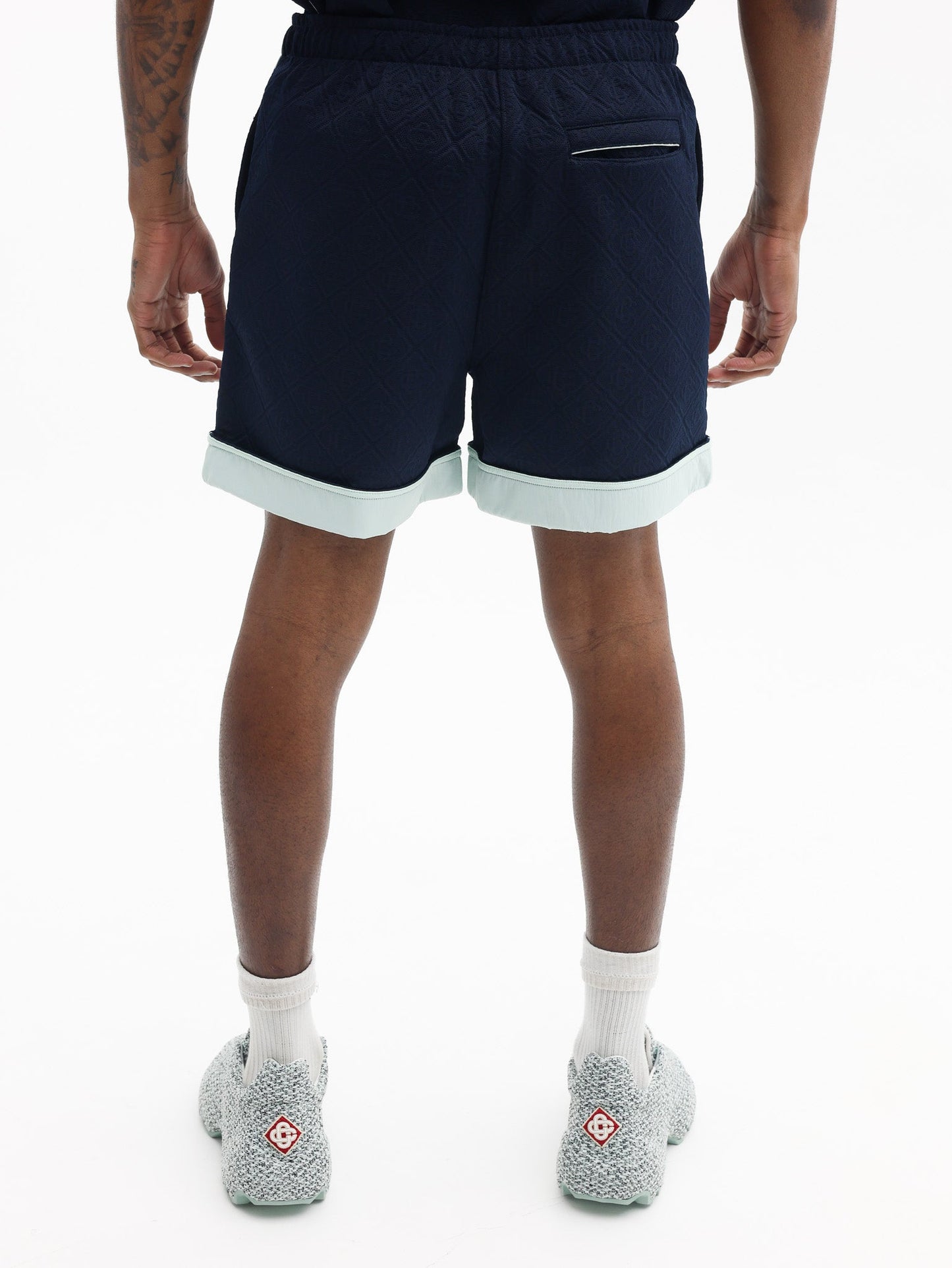 Casablanca Shorts Jacquard Navy