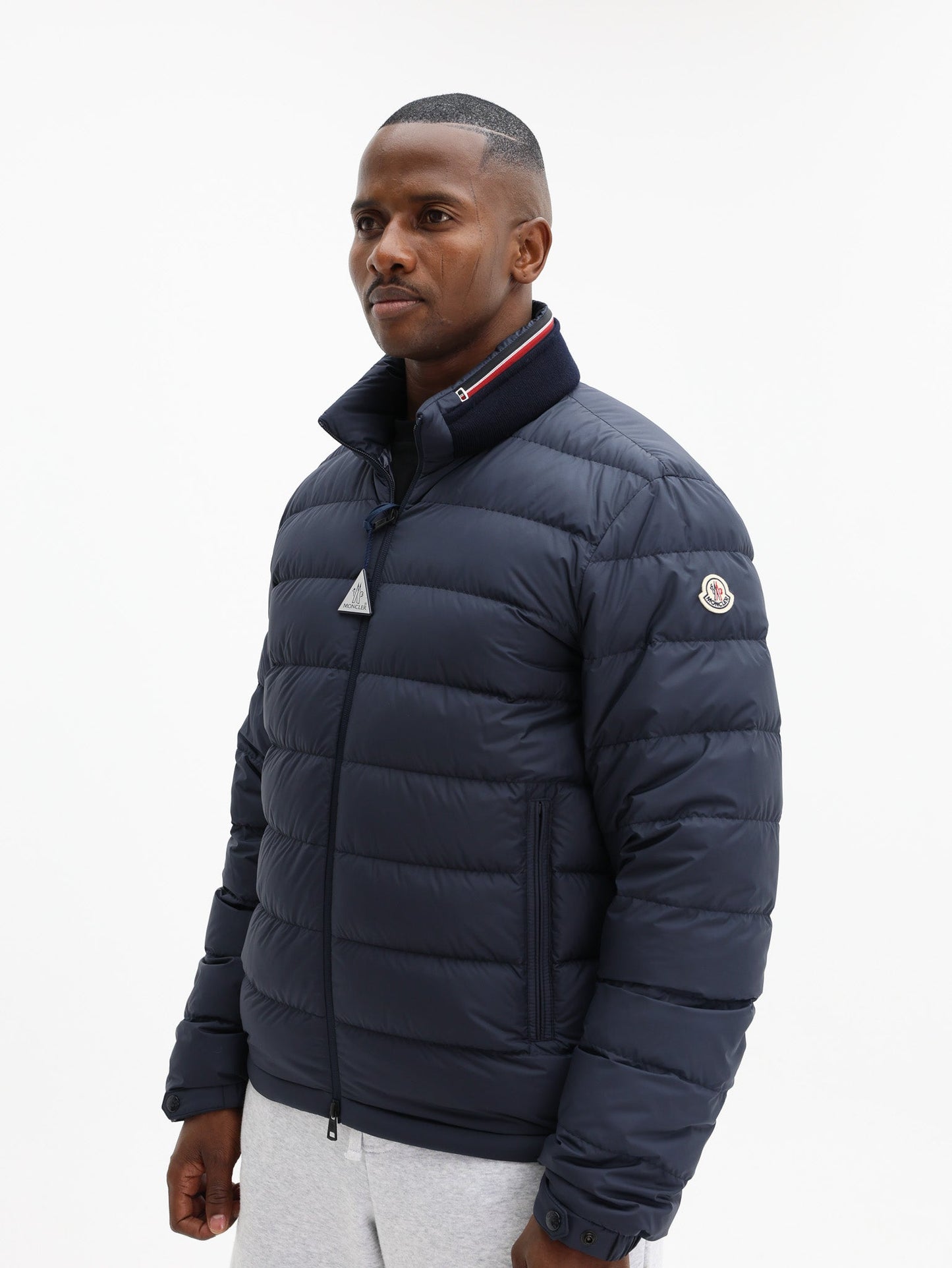 Moncler Jacket Brendann Puffer Logo Navy