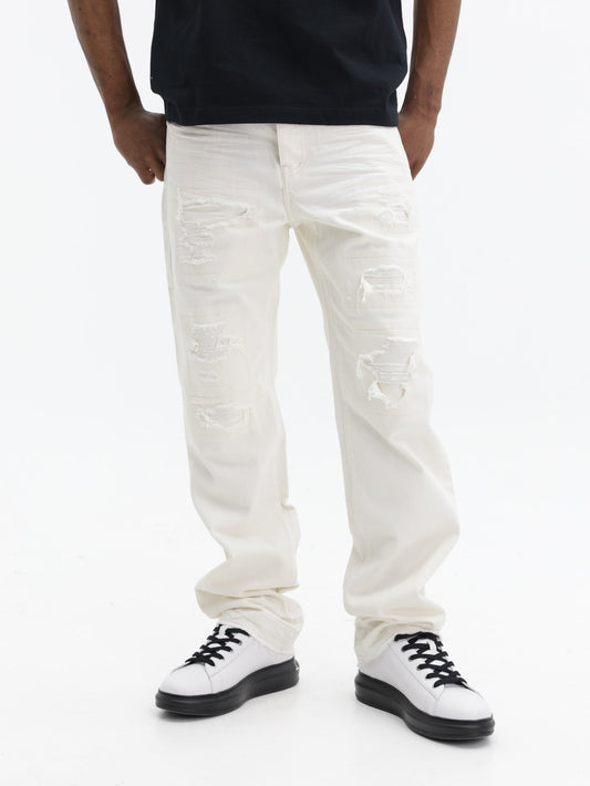 Purple Jeans Blowout Patch Off White