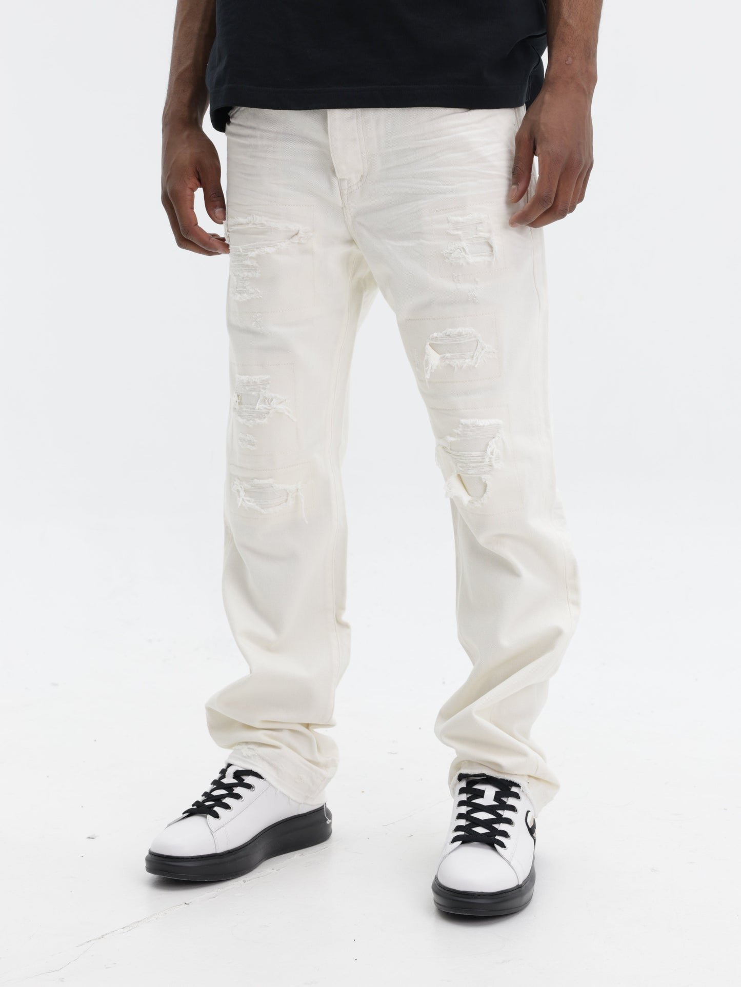 Purple Jeans Blowout Patch Off White