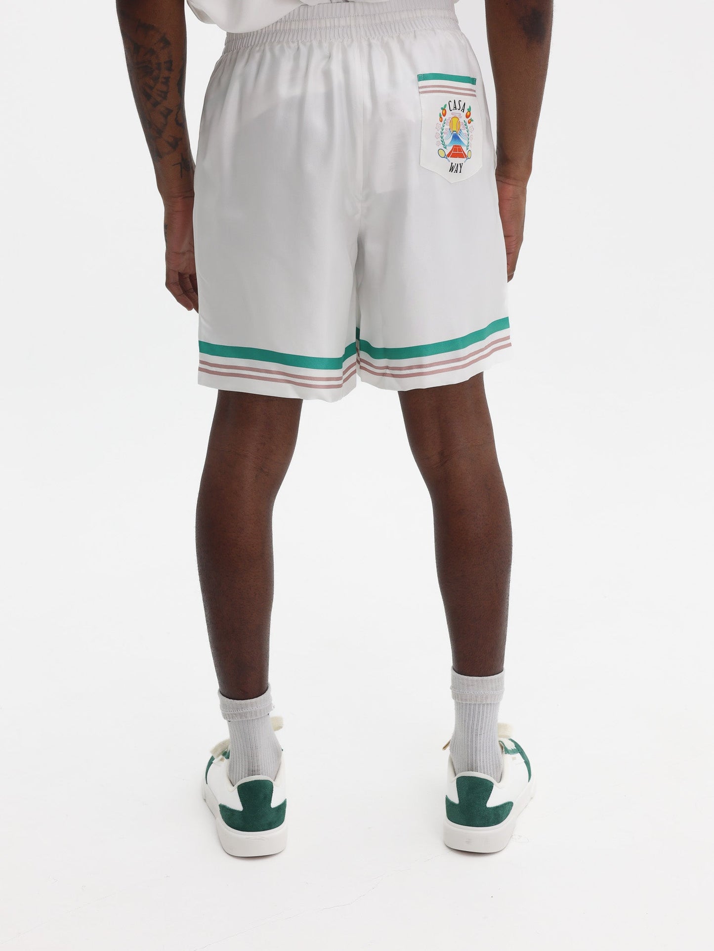 Casablanca Shorts Logo White