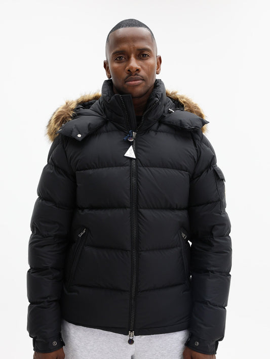 Moncler Jacket Puffer Logo Black