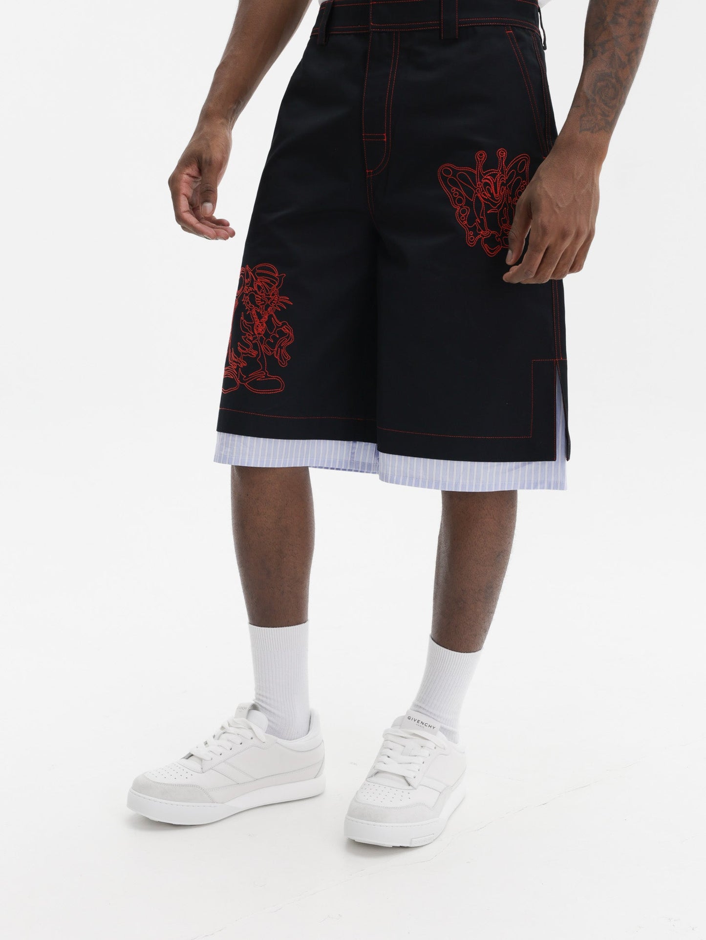 Off-White Shorts Black-Red