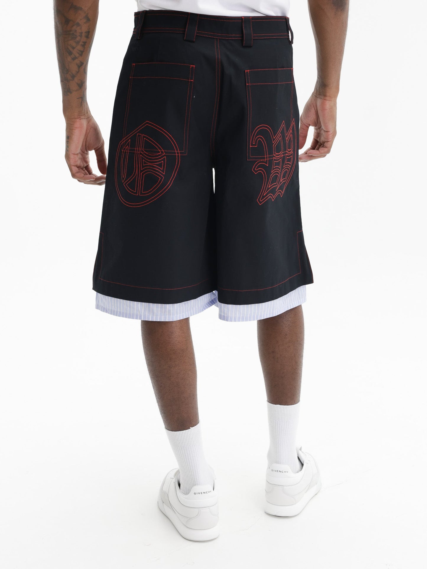 Off-White Shorts Black-Red