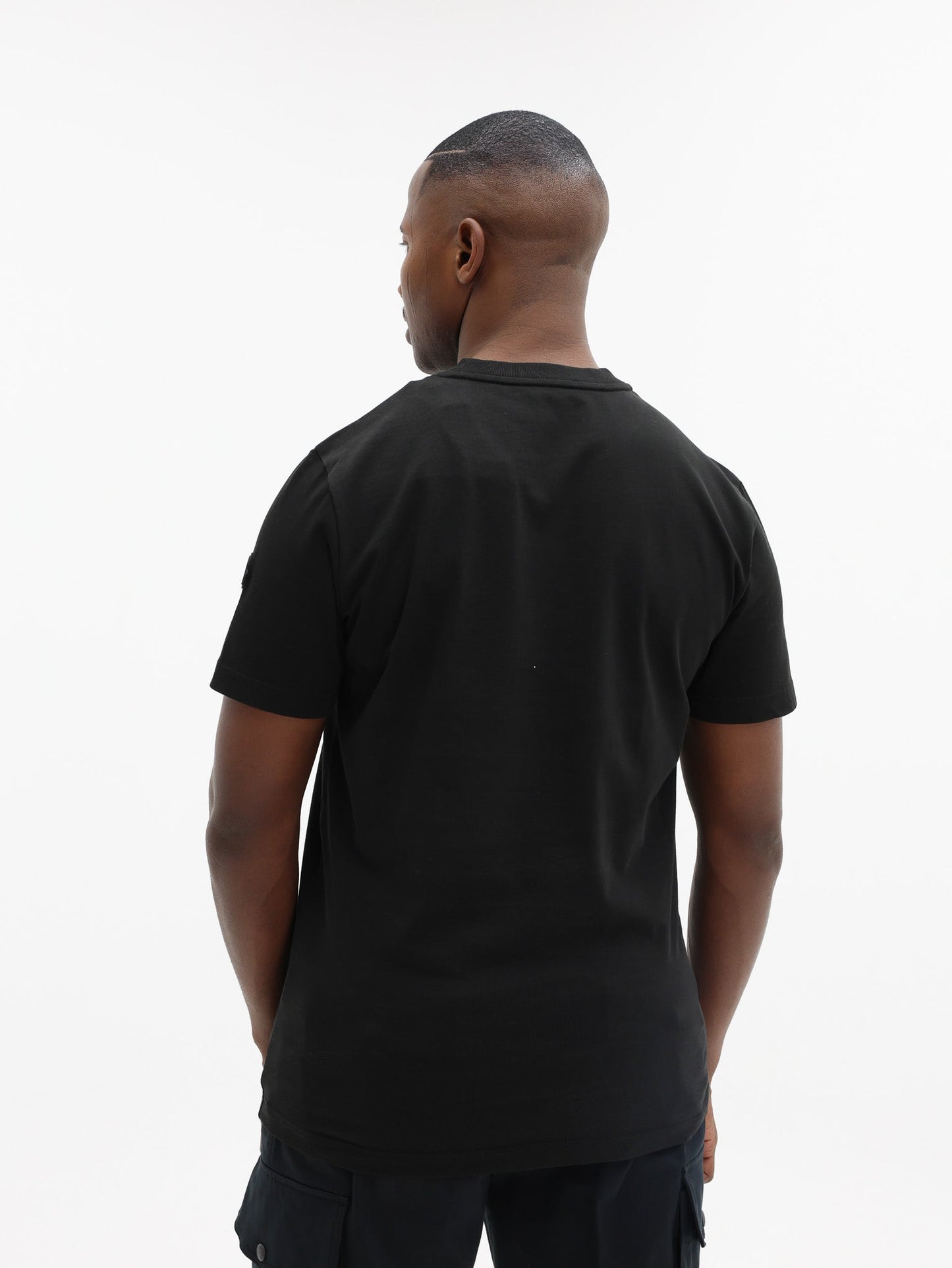 Moncler T-Shirt Smudge Logo Black