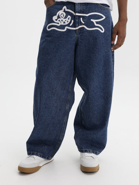 Icecream Running Dog Denim Pants Indigo