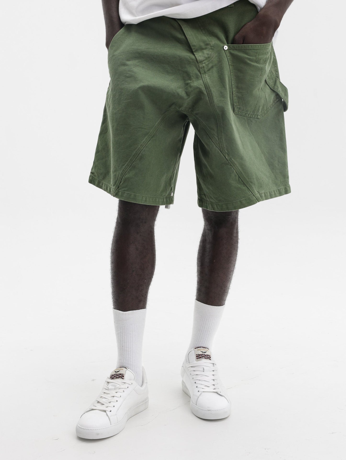 Jw Anderson Shorts Denim Dark Green