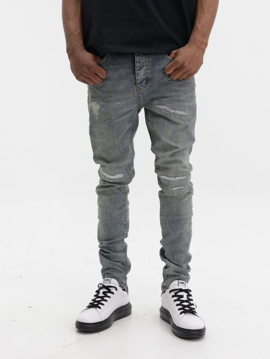 Purple Jeans Light Blue Vintage Indigo