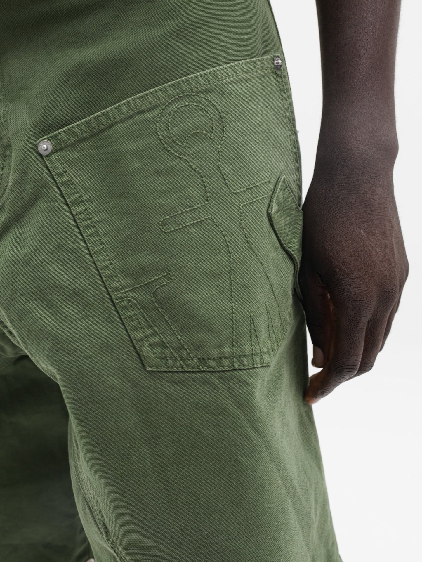 Jw Anderson Shorts Denim Dark Green