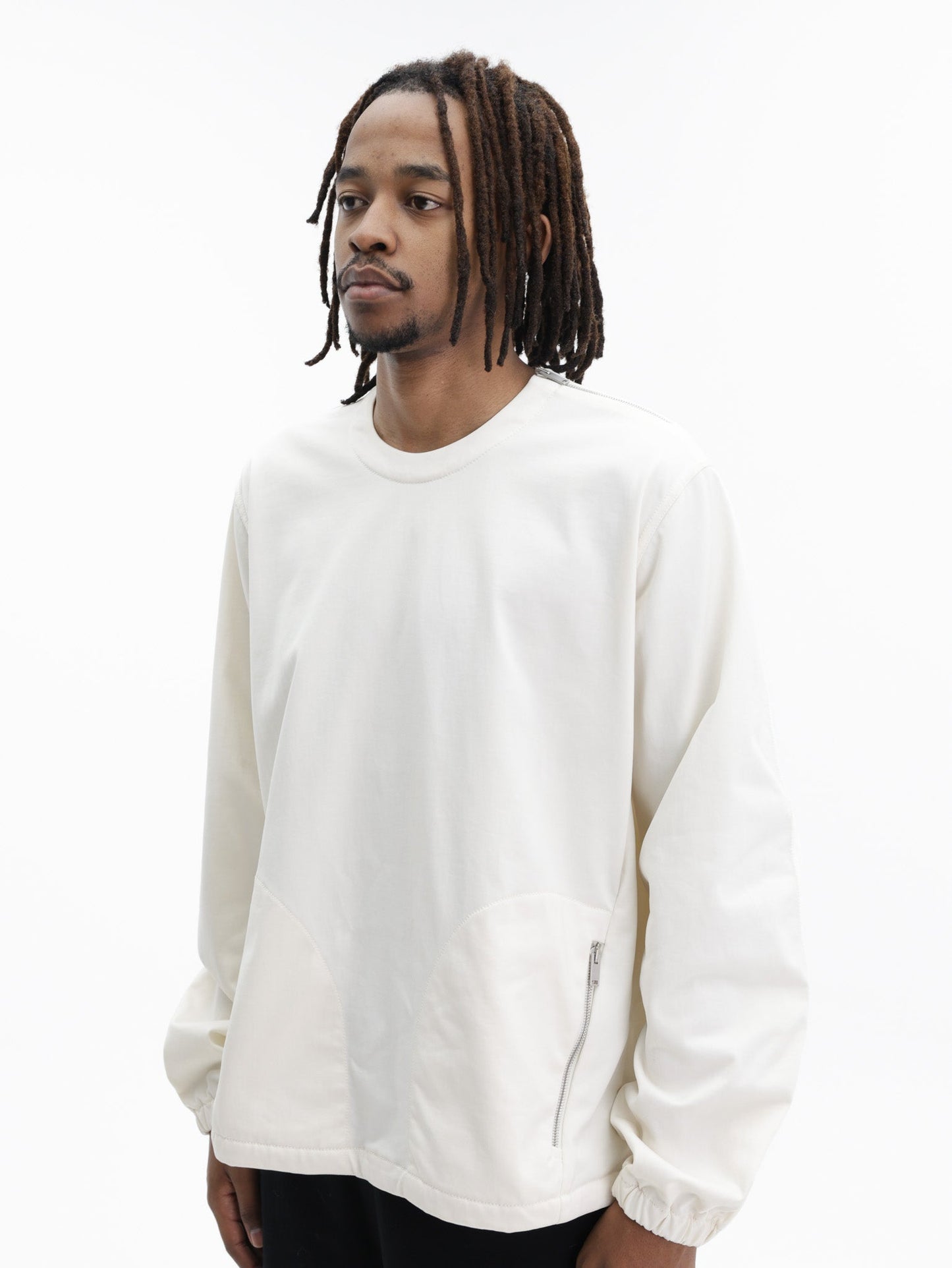 Jil Sander Sweater Pocket Zip White