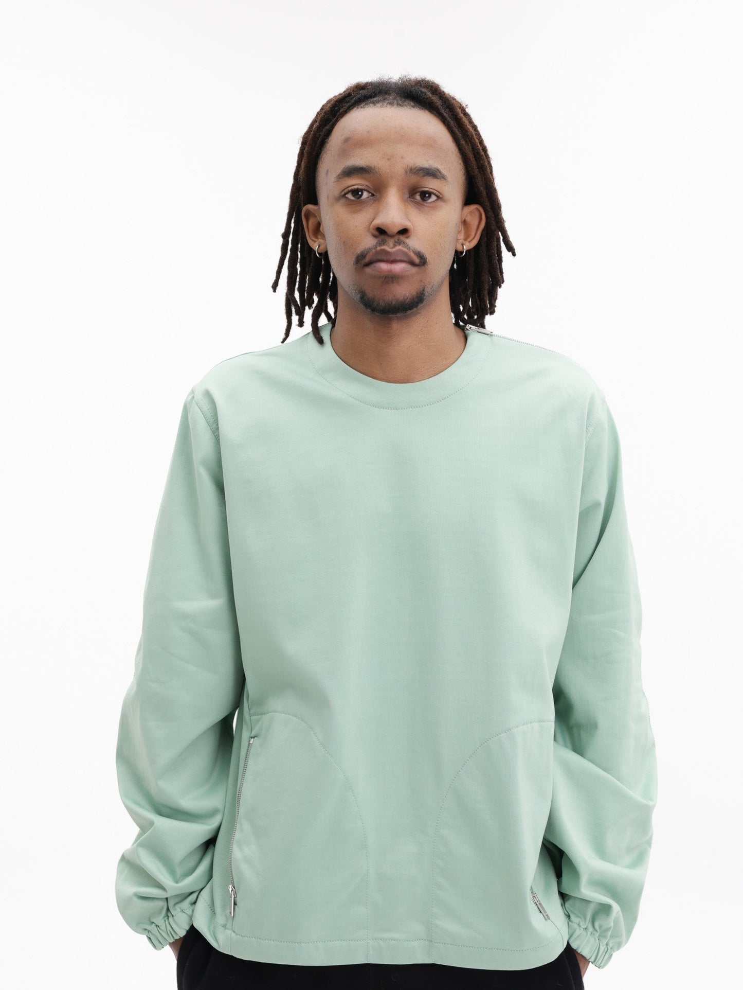 Jil Sander Sweater Pocket Zip Mint