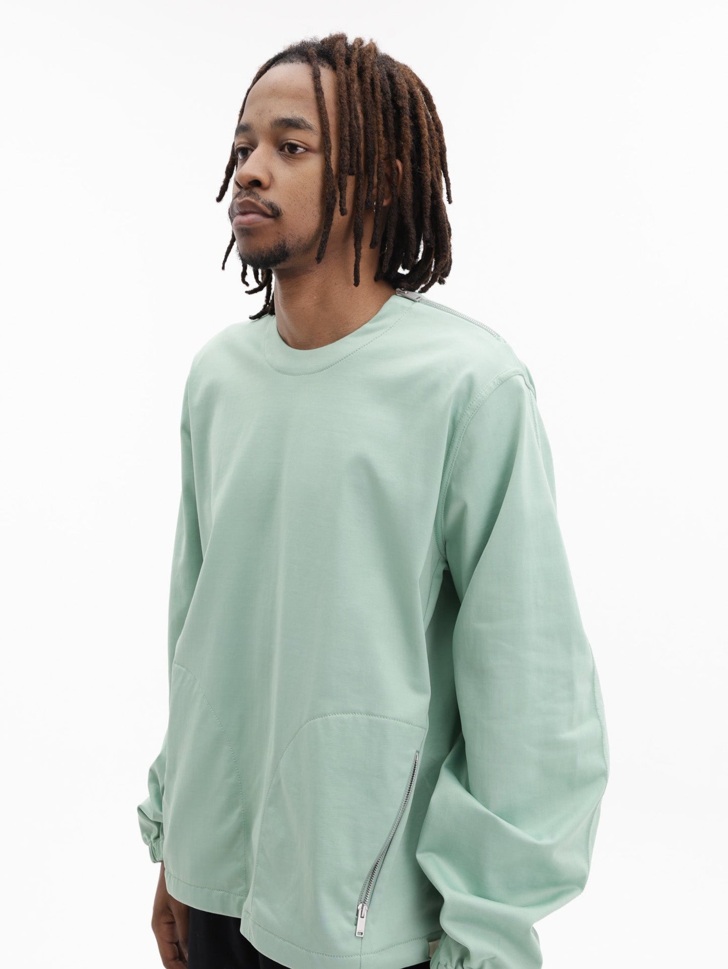 Jil Sander Sweater Pocket Zip Mint