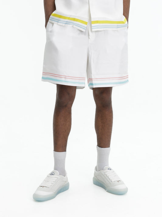 Casablanca Shorts Dance Joy Silk White